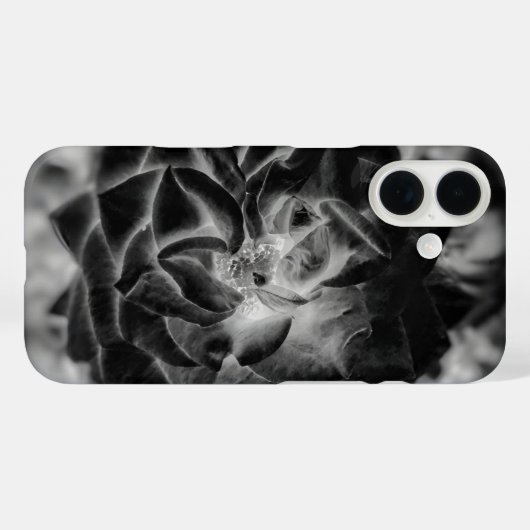 白黒花びら Case-Mate iPhoneケース (裏面 (横))