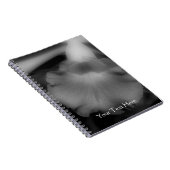 白黒花ノート ノートブック (右側)