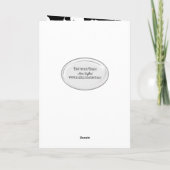 白黒花パターンブライダルシャワー カード (裏面)