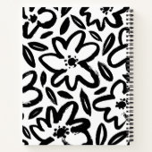 白黒花モダンレシピ ノートブック (裏面)