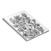 白黒花彩色 ノートブック (右側)