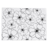 白黒花抱き枕 ラージペーパーバッグ (裏面)