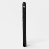 白黒花柄の渦巻 Case-Mate iPhoneケース (裏面/左)