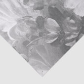 白黒花柄の色彩の鮮やかな花のティッシュペーパー 薄葉紙 (詳細)