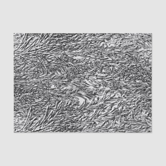 白黒花柄1のティッシュペーパー 薄葉紙 (正面)