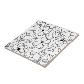 白黒花柄 タイル (側面)