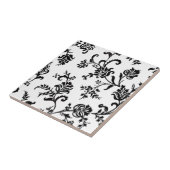 白黒花柄 タイル (側面)