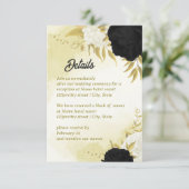 白黒花金ゴールド葉 エンクロージャーカード (スタンド正面)