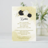 白黒花金ゴールド葉 エンクロージャーカード (スタンド正面)