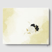 白黒花金ゴールド葉 ゲストブック (裏面)