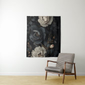 白黒花 タペストリー (インサイチュ)