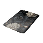 白黒花 バスマット (アングル)