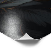 白黒花 フォトプリント            (角)