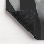 白黒花 マウスパッド (コーナー)