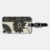 白黒花 ラゲッジタグ (正面横)