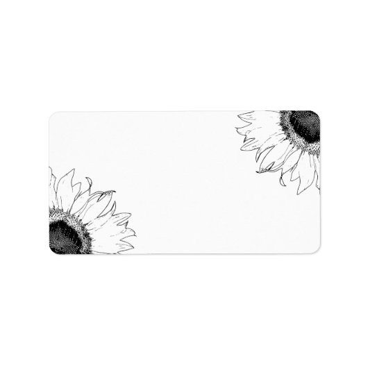 白黒花 ラベル (正面)