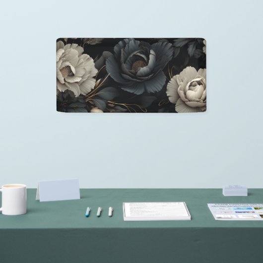 白黒花 横断幕 (トレードショー)