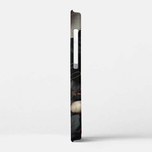 白黒花 Case-Mate iPhoneケース (裏面 / 左)