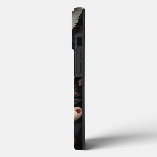 白黒花 Case-Mate iPhoneケース (裏面 / 左)