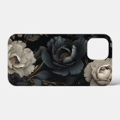 白黒花 Case-Mate iPhoneケース (裏面 (横))