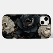 白黒花 Case-Mate iPhoneケース (裏面 (横))