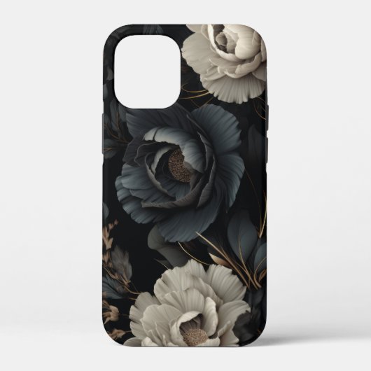 白黒花 Case-Mate iPhoneケース (裏面)