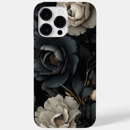白黒花 Case-Mate iPhoneケース (裏面)