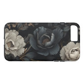 白黒花 Case-Mate iPhoneケース (裏面(横))