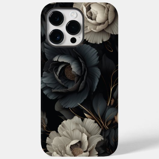 白黒花 Case-Mate iPhoneケース (裏面)