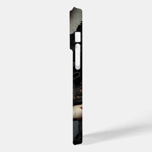 白黒花 Case-Mate iPhoneケース (裏面 / 左)