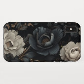 白黒花 Case-Mate iPhoneケース (裏面(横))