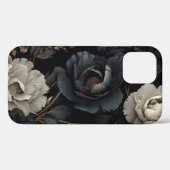 白黒花 Case-Mate iPhoneケース (裏面 (横))