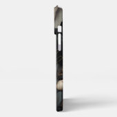 白黒花 iPhoneケース (左側面)