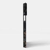 白黒花 iPhoneケース (右側面)