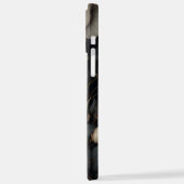 白黒花 iPhoneケース (左側面)