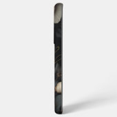 白黒花 SAMSUNG GALAXYケース (裏面横)