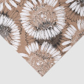 白黒芸術的インクデイジークラフト紙 薄葉紙 (詳細)