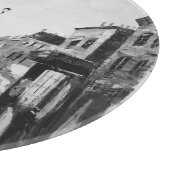 白黒芸術的画。 カッティングボード (角)