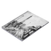 白黒芸術的画。 ノートブック (左側)