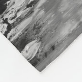 白黒芸術的画。 フリースブランケット (角)
