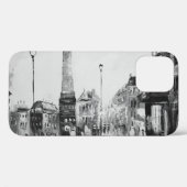 白黒芸術的画。 Case-Mate iPhoneケース (裏面 (横))