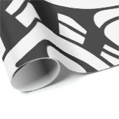 白黒落書きの通りの芸術 ラッピングペーパー (ロールコーナー)