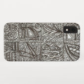 白黒落書き Case-Mate iPhoneケース (裏面(横))