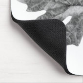 白黒葉のパッド マウスパッド (コーナー)