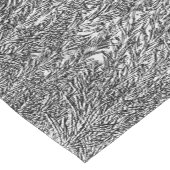 白黒葉のプリントのテーブルのランナー ショートテーブルランナー (コーナー)