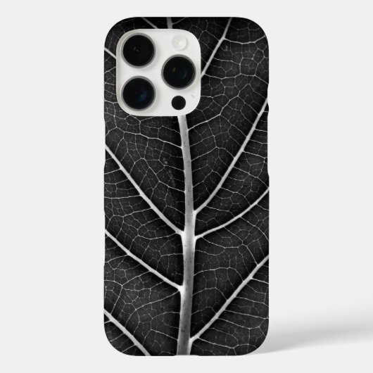 白黒葉白熱［赤熱］光を放つがクローズアップ Case-Mate iPhoneケース (裏面)