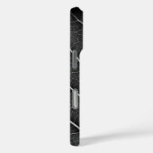白黒葉白熱［赤熱］光を放つがクローズアップ Case-Mate iPhoneケース (裏面 / 右)