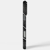 白黒葉白熱［赤熱］光を放つがクローズアップ Case-Mate iPhoneケース (裏面 / 右)