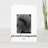 白黒葉 カード (裏面)