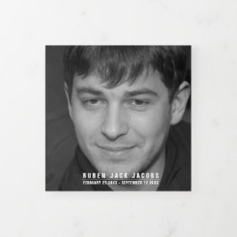 白黒葬儀サービスのモノカスタムの写真 三つ折りプログラム